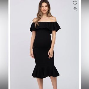 Little black maternity dress